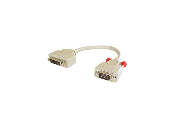 Lindy Adapter DVI-I - VGA Overgang DVI-I Female - HD15 Male 